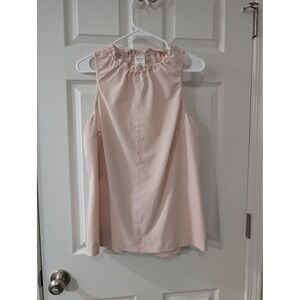 Athleta,‎ Medium, Boundless Tank, Light Pink Rip Stop Cinch Back, Athleisure Top